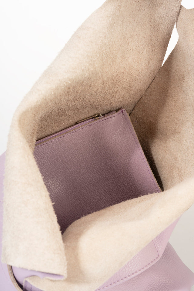 Arina Steel Leather Bag by Prim & Proper - - Prim & Proper -
