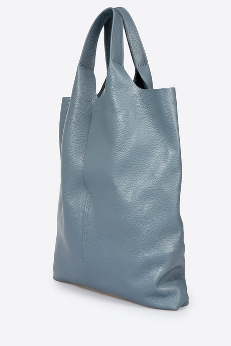 Arina Steel Leather Bag by Prim & Proper - - Prim & Proper -
