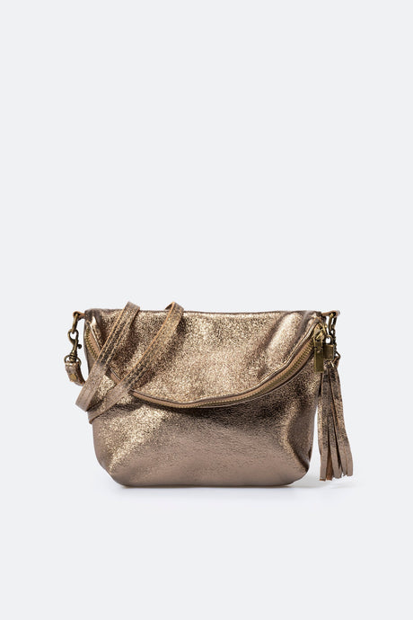 Agata Yellow Leather Bag by Prim & Proper - Gun Metal - Prim & Proper - 18 cm 24 cm 4 cm BLACK