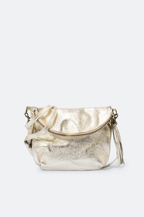 Agata White Leather Bag by Prim & Proper - Platino - Prim & Proper - 18 cm 24 cm 4 cm BLACK