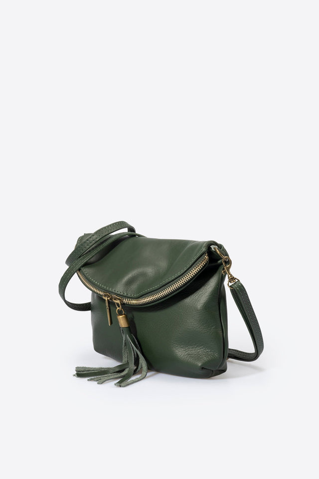 Agata Latte Leather Bag by Prim & Proper - - Prim & Proper - 18 cm 24 cm 4 cm BLACK
