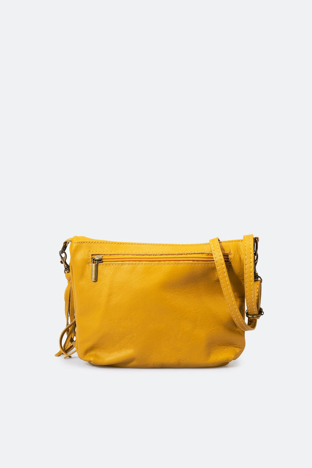 Agata Cuoio Leather Bag by Prim & Proper - - Prim & Proper - 18 cm 24 cm 4 cm BLACK