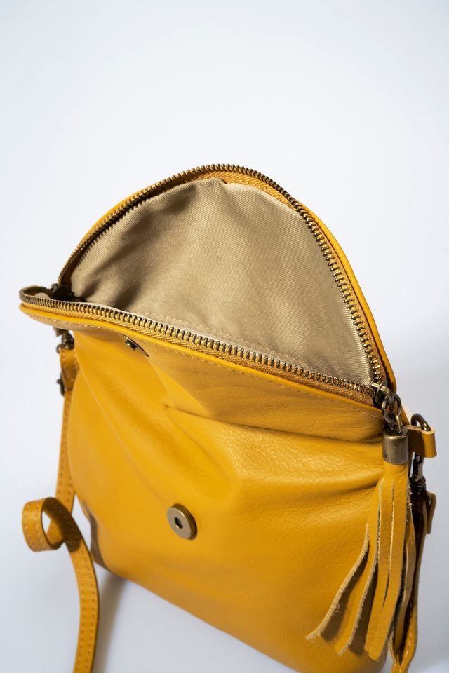 Agata Nero Leather Bag by Prim & Proper - - Prim & Proper - 18 cm 24 cm 4 cm BLACK