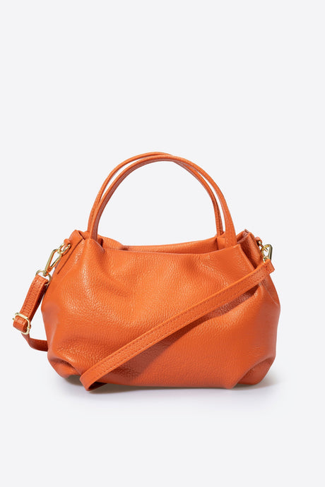 Maia Arancio Leather Bag by Prim & Proper - Arancio - Prim & Proper - BEIGE L 27 cm x W 13 cm x H 17 cm