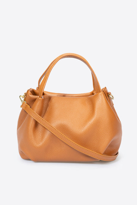 Maia Gold Leather Bag by Prim & Proper - Cuoio - Prim & Proper - BEIGE L 27 cm x W 13 cm x H 17 cm