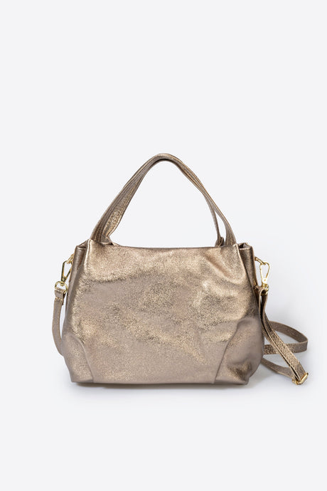 Maia Arancio Leather Bag by Prim & Proper - Gold - Prim & Proper - BEIGE L 27 cm x W 13 cm x H 17 cm