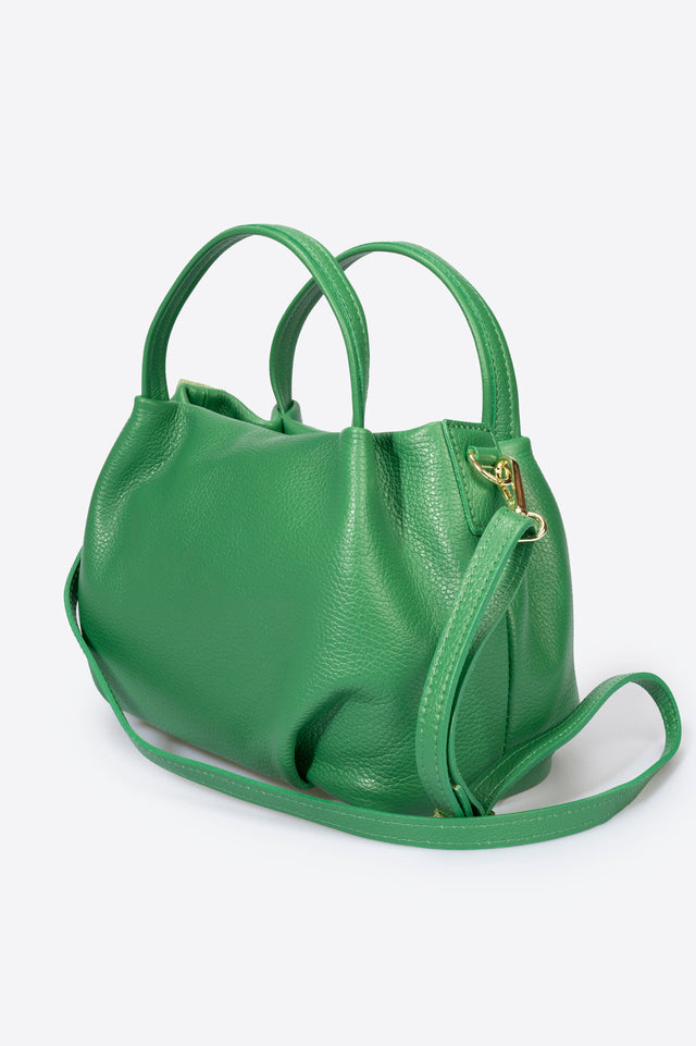 Maia Cognac Leather Bag by Prim & Proper - - Prim & Proper - CUOIO L 27 cm x W 13 cm x H 17 cm