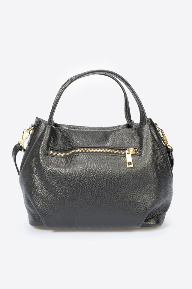 Maia Cognac Leather Bag by Prim & Proper - - Prim & Proper - CUOIO L 27 cm x W 13 cm x H 17 cm