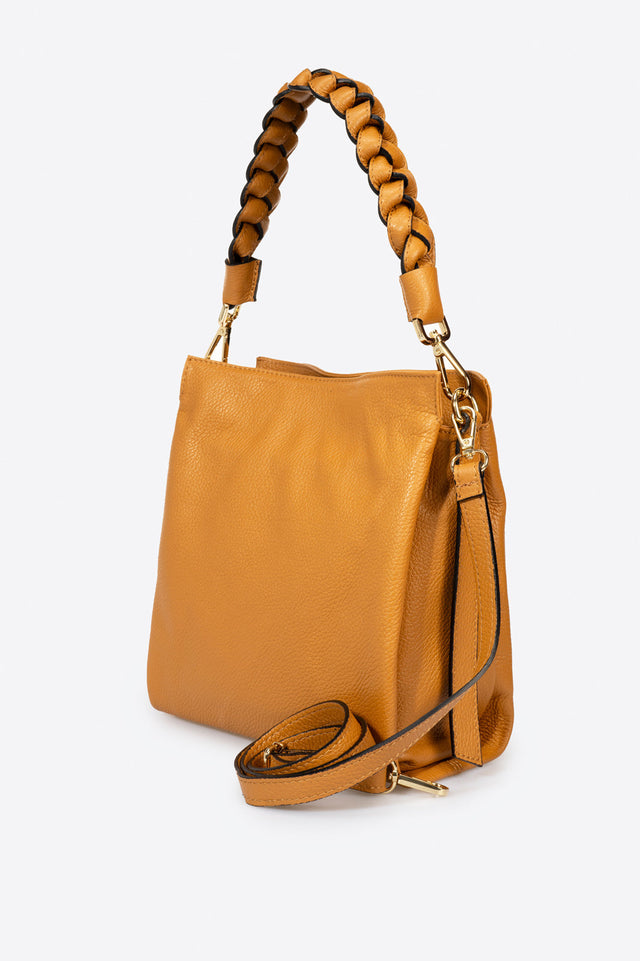 Myla Cognac Leather Bag by Prim & Proper - - Prim & Proper -