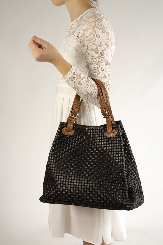 Aria Red Leather Bag by Prim & Proper - - Prim & Proper - 15 cm 30 cm 45 cm RED