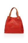 Aria Red Leather Bag by Prim & Proper - Red - Prim & Proper - 15 cm 30 cm 45 cm RED