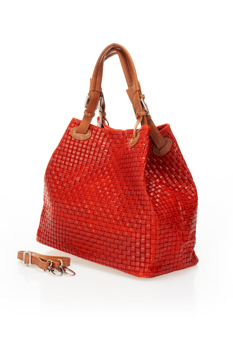 Aria Red Leather Bag by Prim & Proper - - Prim & Proper - 15 cm 30 cm 45 cm RED