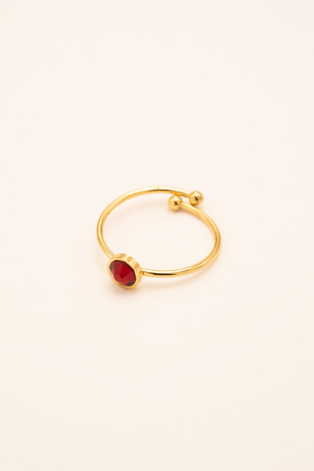 Ring By Bohm Paris - Ally - Red Carmin - Bohm Paris - Ring