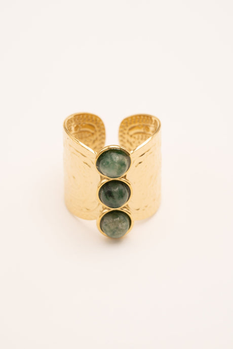 Ring By Bohm Paris - Celeste - Jaspe Green - Bohm Paris - Ring