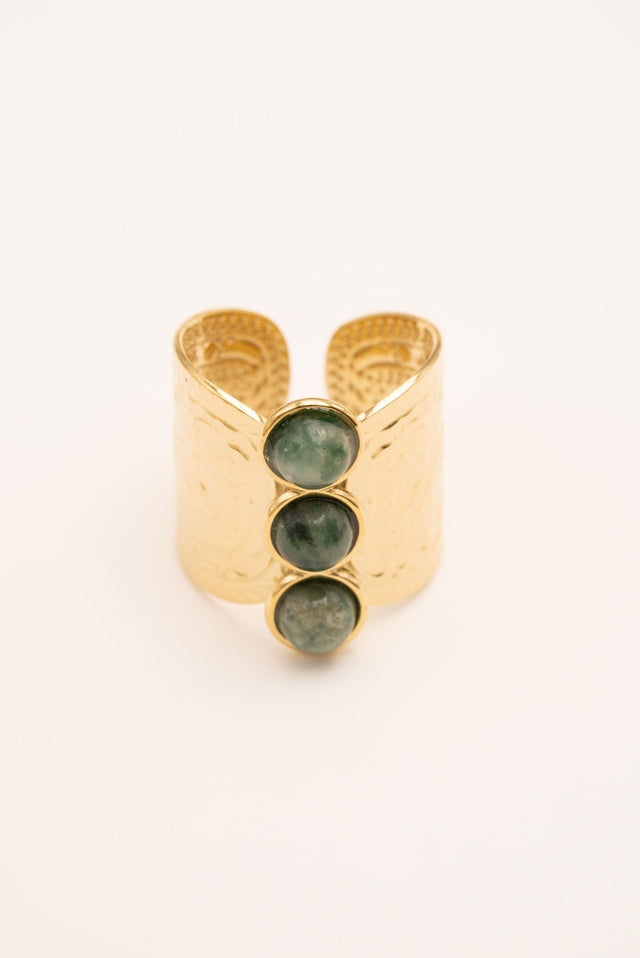 Ring By Bohm Paris - Celeste - Jaspe Green - Bohm Paris - Ring