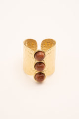 Ring By Bohm Paris - Celeste - Golden Sand Stone - Bohm Paris - Ring