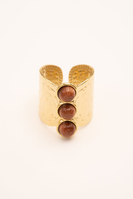 Ring By Bohm Paris - Celeste - Golden Sand Stone - Bohm Paris - Ring