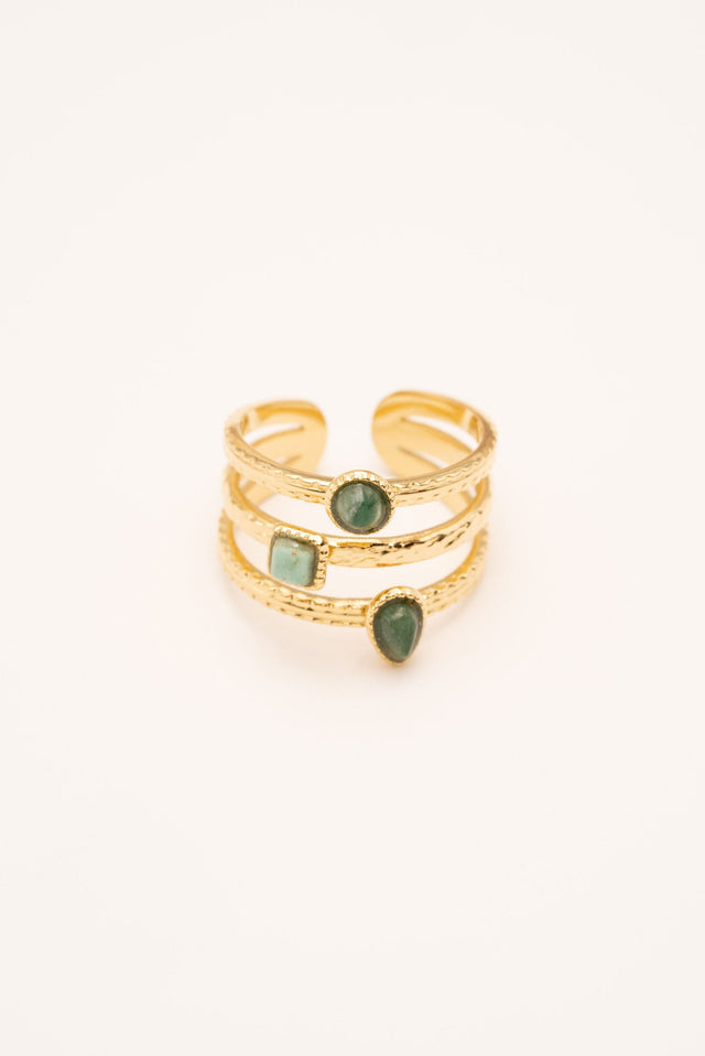 Ring By Bohm Paris - Srilaja - Jaspe Green - Bohm Paris - Ring