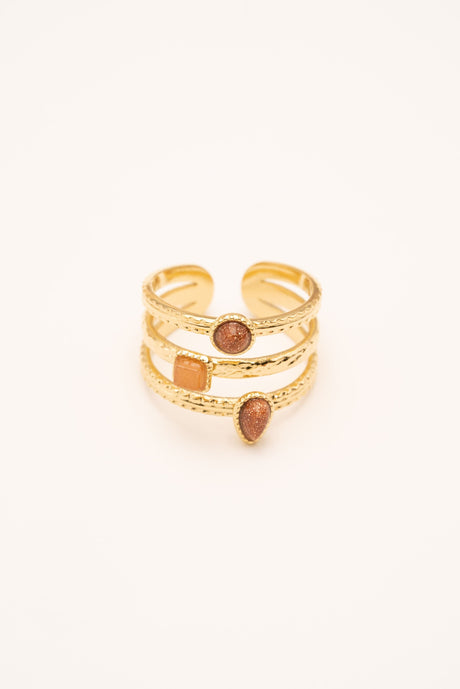 Ring By Bohm Paris - Srilaja - Golden Sand Stone - Bohm Paris - Ring