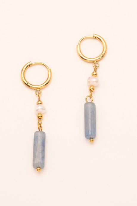 Earring Bohm Paris - Créoles Aena - Sodalite - Bohm Paris - Earrings