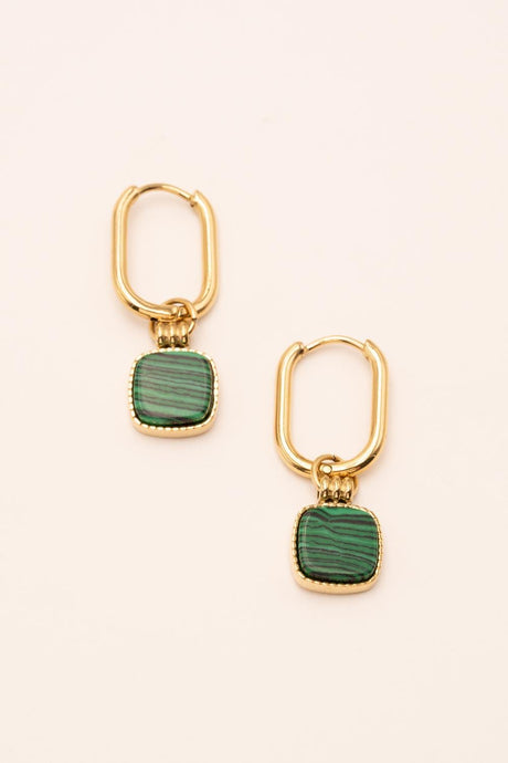 Earring Bohm Paris - Chloefina - Malachite - Bohm Paris - Earrings