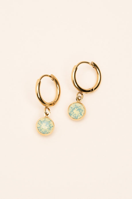 Earrings Bohm Paris - Aden - Paire Vert Eau Opal - Bohm Paris - Earrings