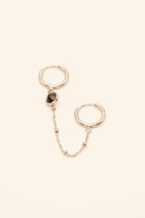 Mono-earrings Bohm Paris - Ayla - Silver black - Bohm Paris - Earrings