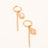 Earring Bohm Paris - Braxt - Quartz Rose - Bohm Paris - Earrings