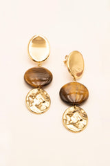 Earrings Bohm Paris - Dashawn - Tiger's Eye - Bohm Paris - Earrings