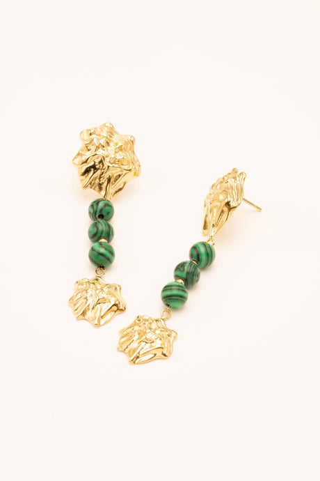 Earrings Bohm Paris - Dawson - Malachite - Bohm Paris - Earrings