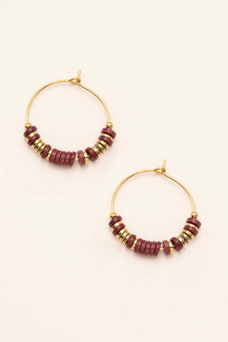 Earrings Bohm Paris - Moana - Bordeaux - Bohm Paris - Earrings