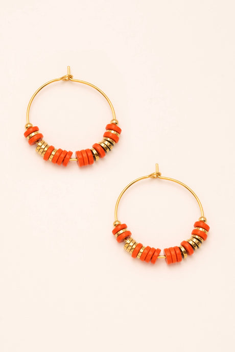 Earrings Bohm Paris - Moana - Red Orangé - Bohm Paris - Earrings