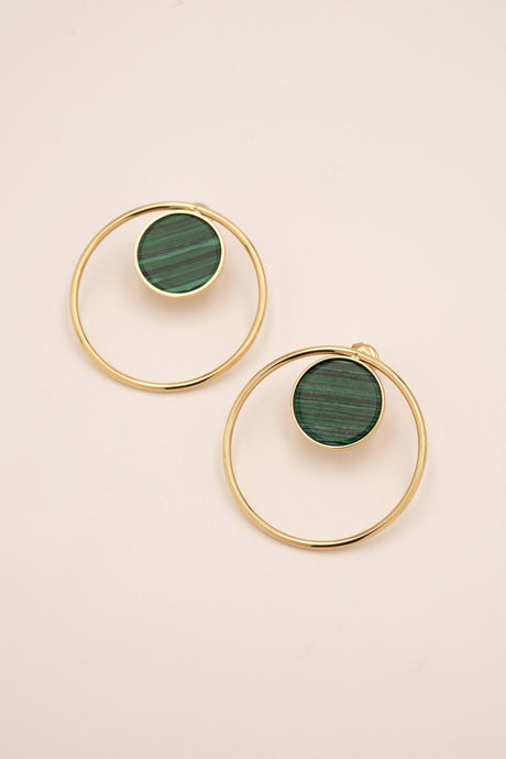 Earrings Bohm Paris - Maxine - Malachite - Bohm Paris - Earrings