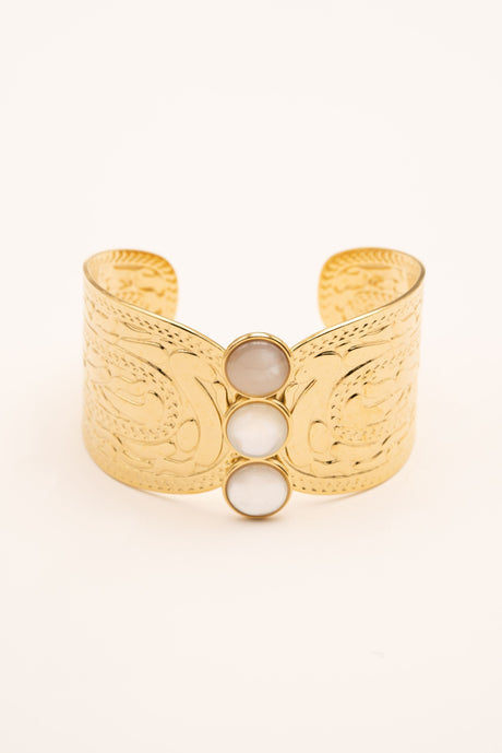 Bohm Paris Bangle Bracelet - Celeste - White Mother-of-pearl - Bohm Paris - Bracelet