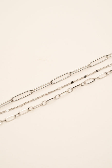 Silver Clophe Locker Bracelet - Default Title - Bohm Paris -