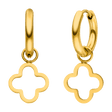 Simple Clover Earrings | 18k Gold Plated - Gold - Prim & Proper -