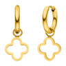 Simple Clover Earrings | 18k Gold Plated - Gold - Prim & Proper -
