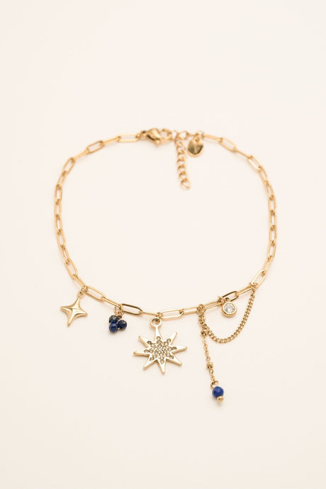 Ankle Chain Bohm Paris - Adrienne - Dark Blue - Bohm Paris - Anklet