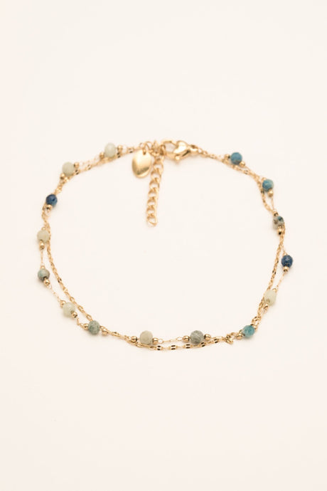 Ankle Chain Bohm Paris - Moira - Grey Blue - Bohm Paris - Anklet