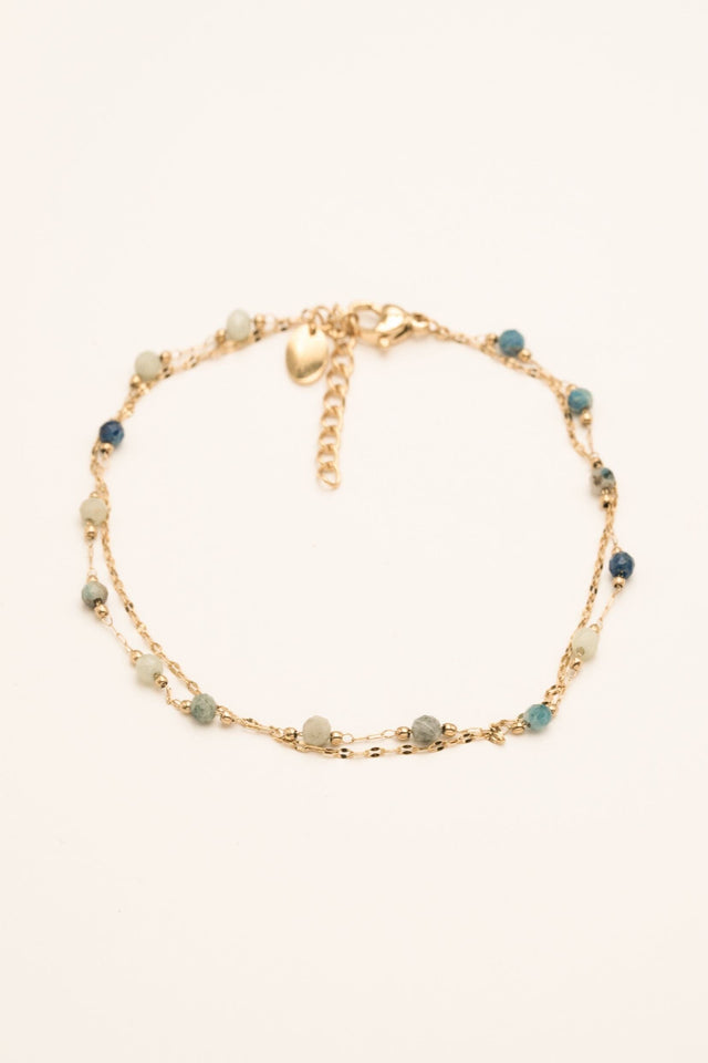 Ankle Chain Bohm Paris - Moira - Grey Blue - Bohm Paris - Anklet
