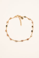 Ankle Chain Bohm Paris - Moira - Grey Multi Rose - Bohm Paris - Anklet