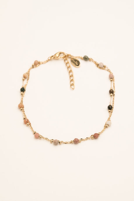 Ankle Chain Bohm Paris - Moira - Grey Multi Rose - Bohm Paris - Anklet