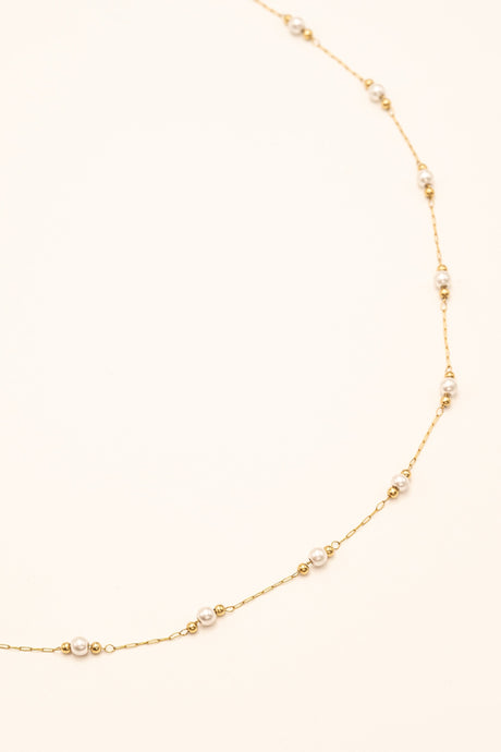 2 In 1 Belly Chain - Nerri - Perle De Mother Of Pearl White Nacré - Bohm Paris - Belly Chain