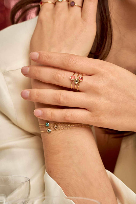Boxs Ring Bys Bohm Paris - Ally - Doré - - Bohm Paris - Ring