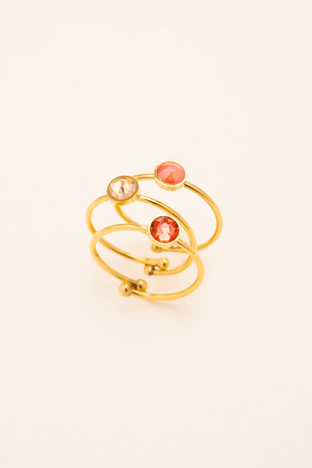 Boxs Ring Bys Bohm Paris - Ally - Doré - - Bohm Paris - Ring