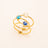 Boxs Ring Bys Bohm Paris - Ally - Doré - Blue Roi - Bohm Paris - Ring