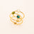 Boxs Ring Bys Bohm Paris - Ally - Doré - Emeraud - Bohm Paris - Ring