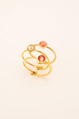 Boxs Ring Bys Bohm Paris - Ally - Doré - Fraise - Bohm Paris - Ring