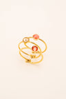 Boxs Ring Bys Bohm Paris - Ally - Doré - Fraise - Bohm Paris - Ring