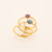 Boxs Ring Bys Bohm Paris - Ally - Doré - Prune - Bohm Paris - Ring